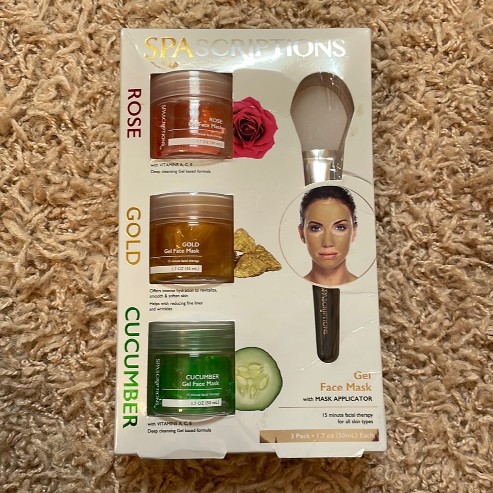SpaScriptions Gel Face Mask Set